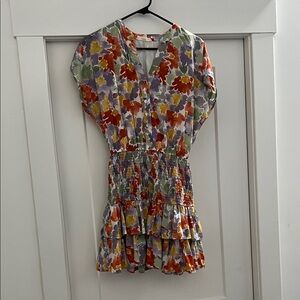 Entro Floral Mini Dress - Multicolor